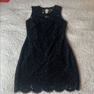 Banana Republic Factory Navy Floral Lace Mini Dress
